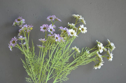 26"-Real Touch Daisy Spray PINK with 14 mini flowers-Plastic Stem