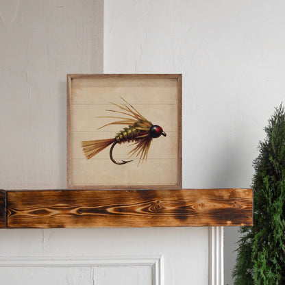 Green and Gold Fishing Fly