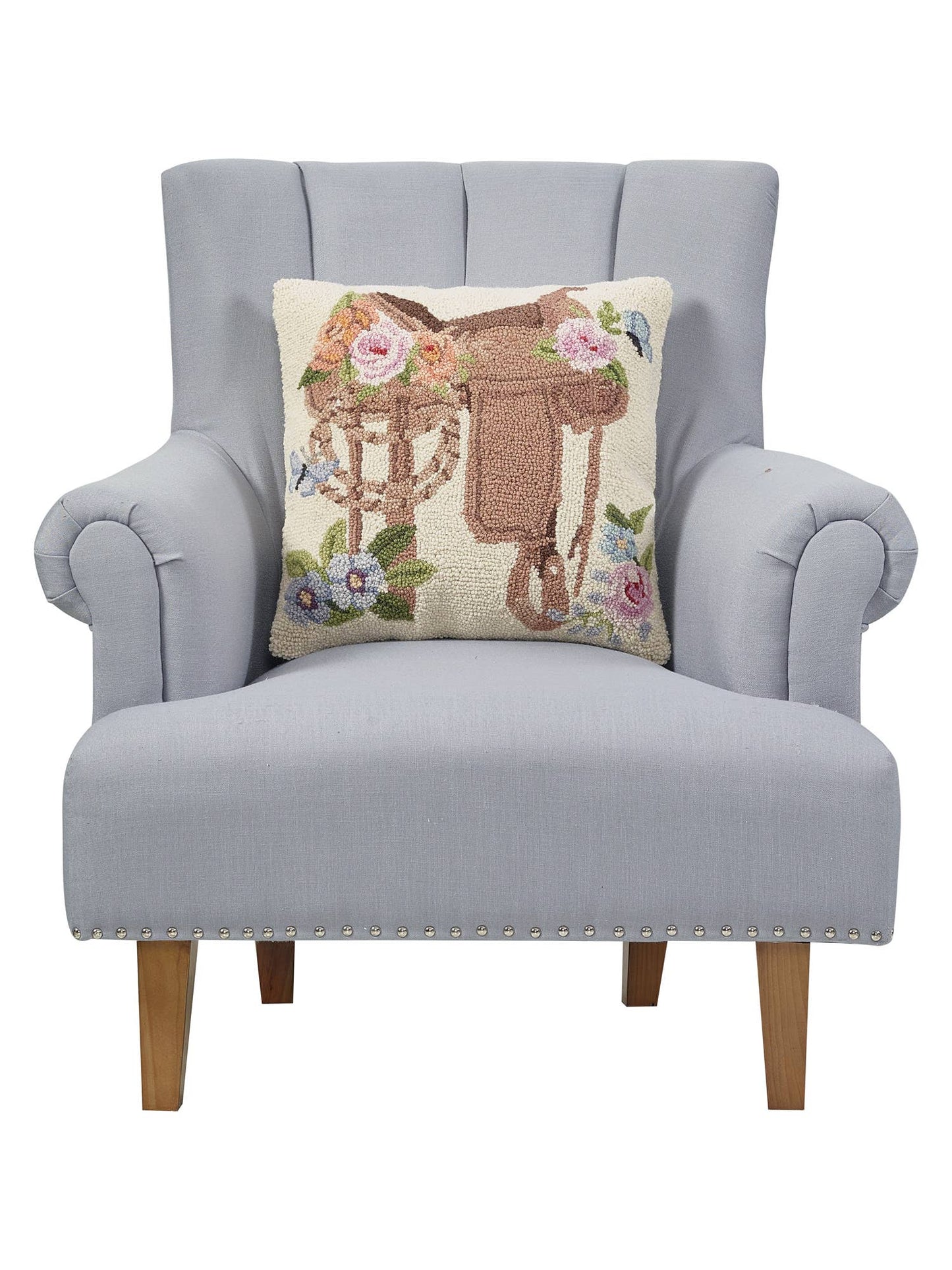Cowboy Boots & Rose Hook Pillow - Susan Winget