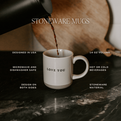 *NEW* Orange Leaves Stoneware Coffee Mug - Fall Decor