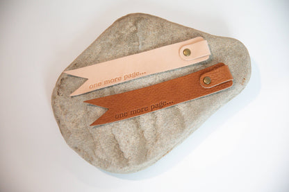 Custom Leather Bookmark