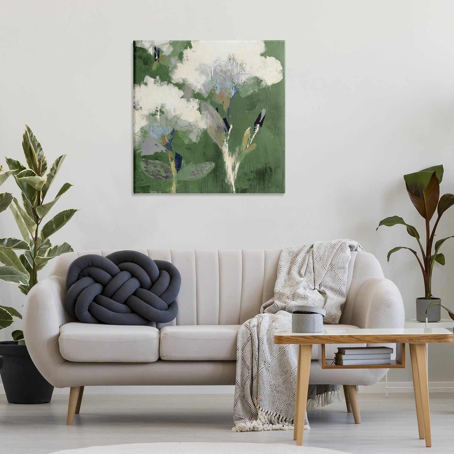 Abstract Botanical Buds Canvas Art