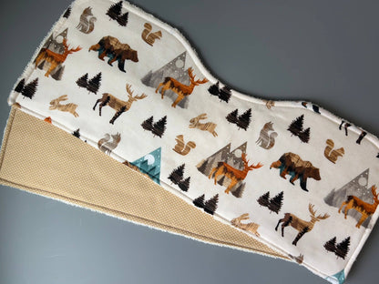 Mountain Sunset Burp Cloth, set of 2