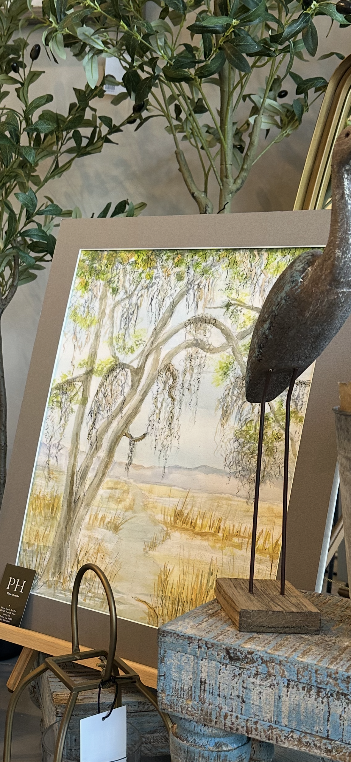 Watercolor Marsh Art by Lynn