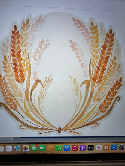 Die cut Golden Harvest Placemat