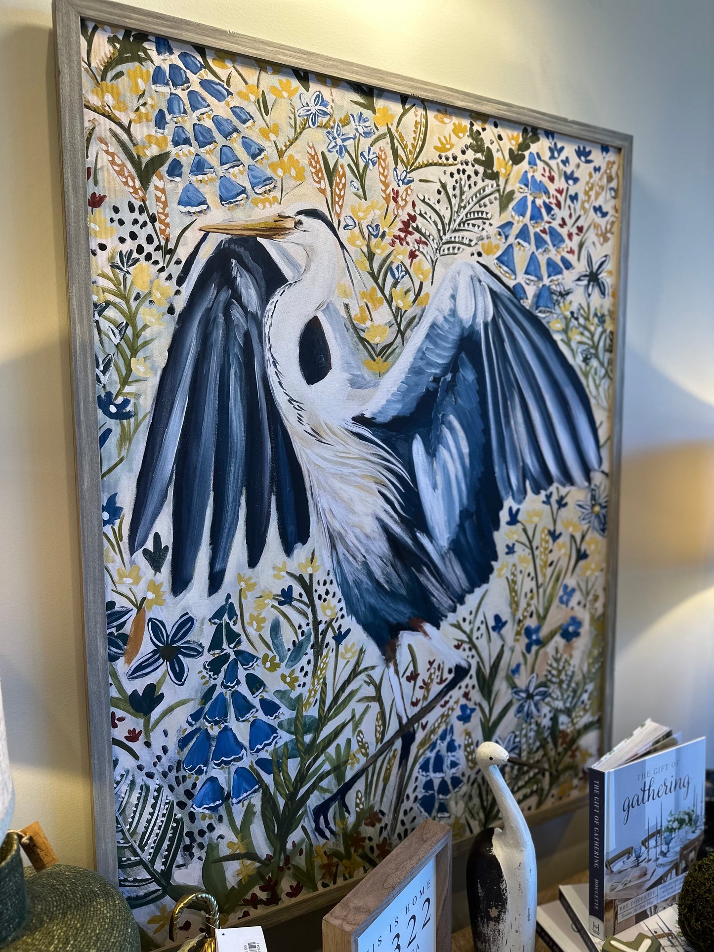 Clayton Blue Heron framed print