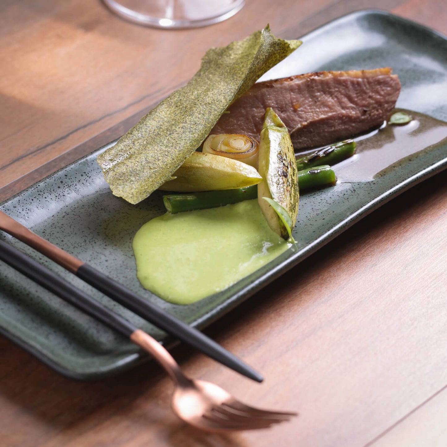 Rectangular Platter Medium 12.99 x 5.12" Greenery