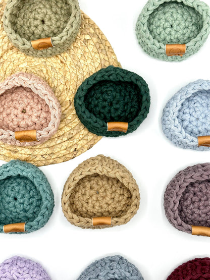 Mini Oil basket / Trinket ( SOLID COLOR)