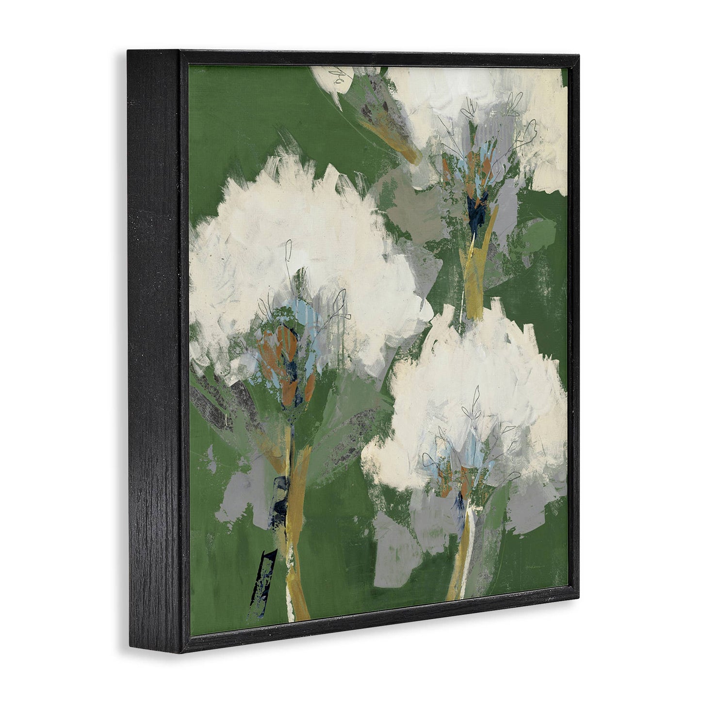 Abstract Flower Buds Framed Art