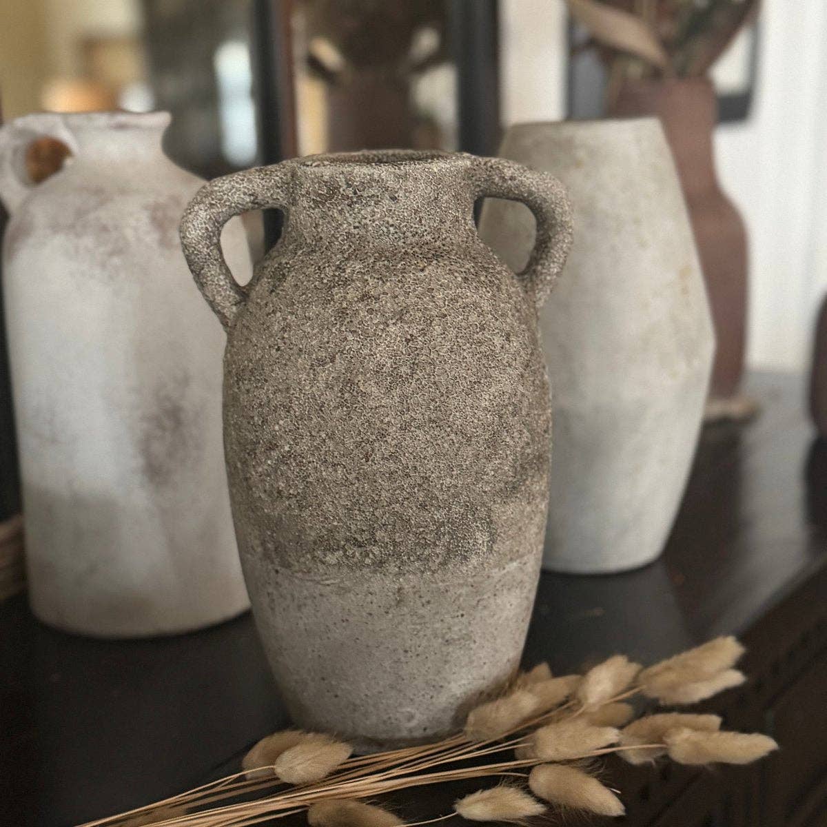 Tall Double Handled Vase