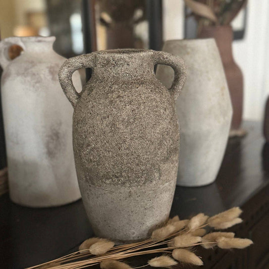 Tall Double Handled Vase