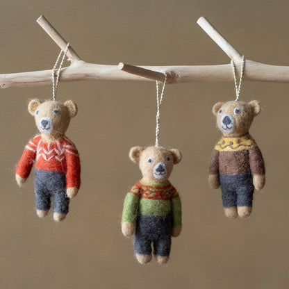 Ornaments Natural Wool Handmade in India