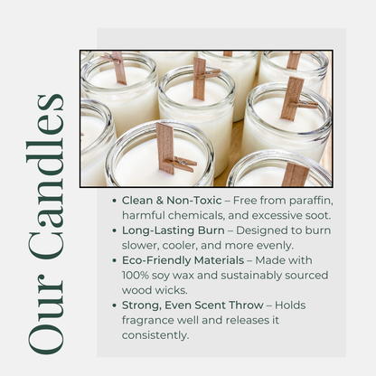 Fall Festival Soy Candle-100% Natural Soy Wax | Wooden-Wick Candles | Clean-Burning & Long-Lasting