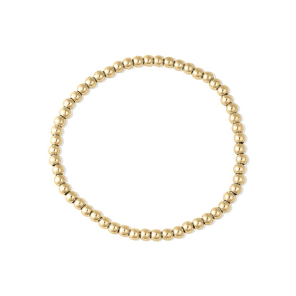 Gold Beaded Stretch Bracelet