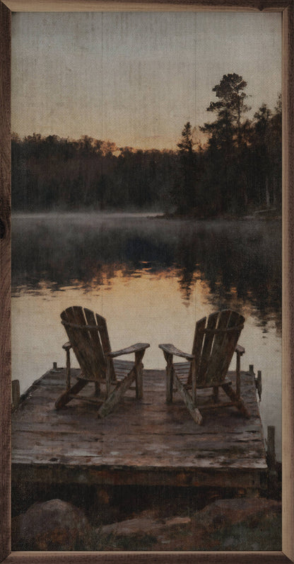 Dawn On The Lake Chairs