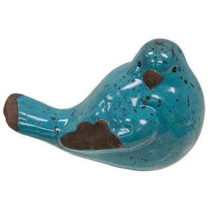 Resin Blue Bird, 4 Assorted