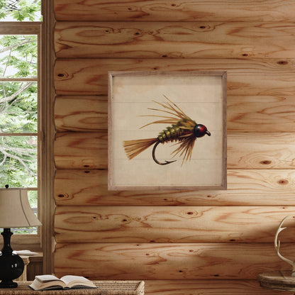 Green and Gold Fishing Fly
