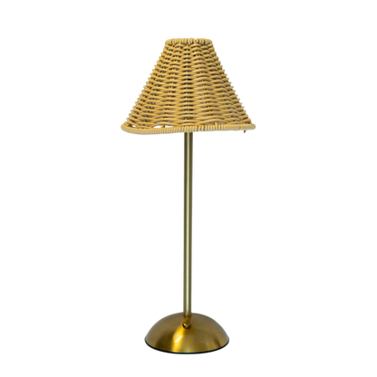 Lamp - Golden Rattan 6.25" x 15" PK 4