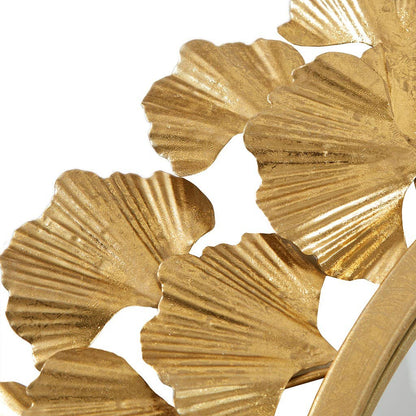 Gold Foil Ginkgo Leaf Decor Mirror