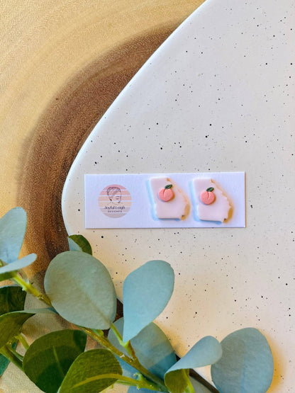Georgia Peach State Stud Earrings