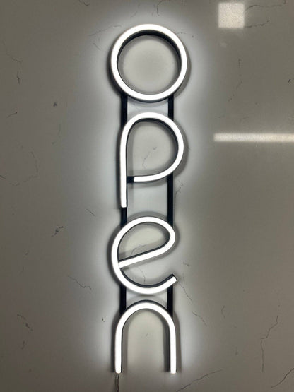 Open LED Neon Sign – Ultra Bright Lighted Sign for Business Storefront, Retail Shop, Bar, Salon, and Restaurant | USA Made