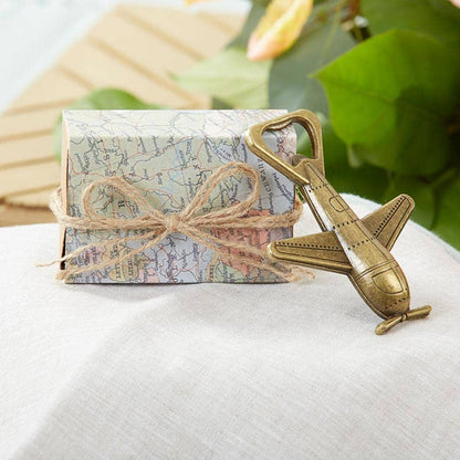 "Let the Adventure Begin" Airplane Bottle Opener