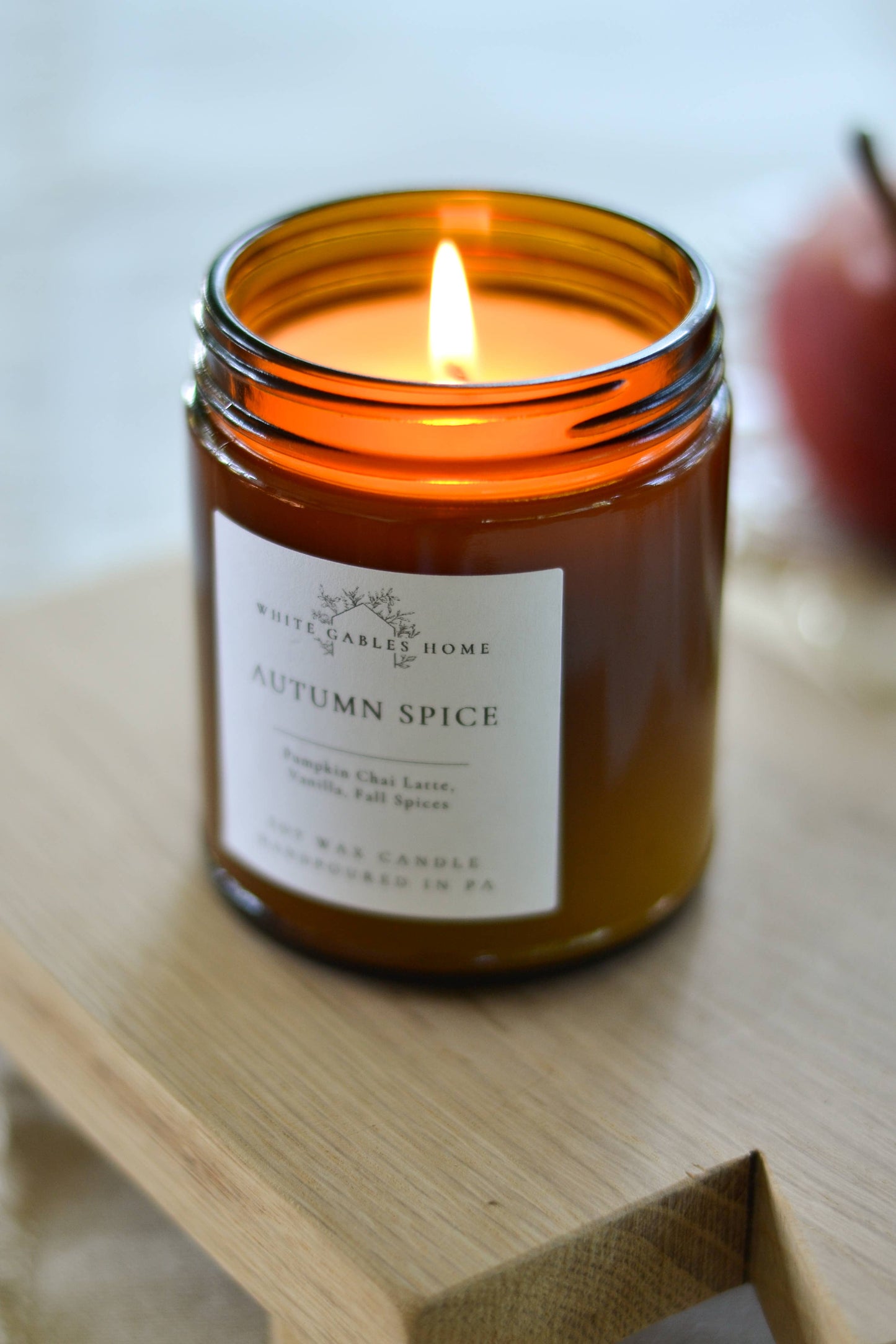 Autumn Spice Handpoured 8 oz. Soy Candle | Made in USA