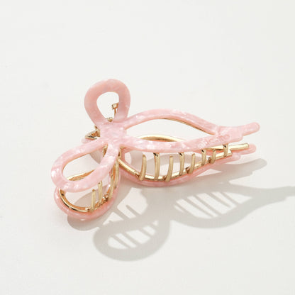 Sabrina Valentine | Large Ribbon Metal Bow Claw Clip