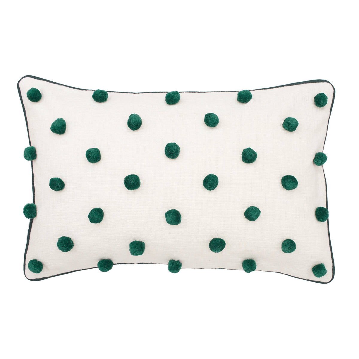 Dot Pom-Pom Throw Pillow