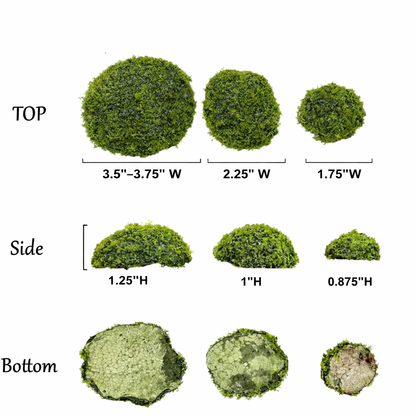 Artificial Petite Moss Dome Set