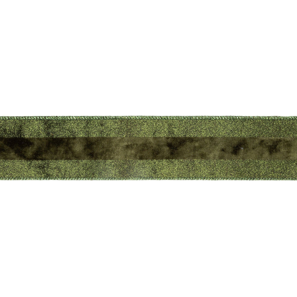 Wired Dark Glitter Velvet Stripe Ribbon 10yd Roll
