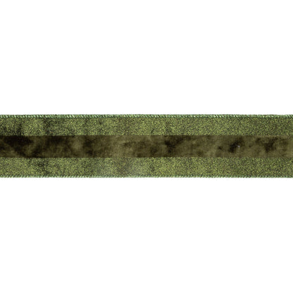 Wired Dark Glitter Velvet Stripe Ribbon 10yd Roll