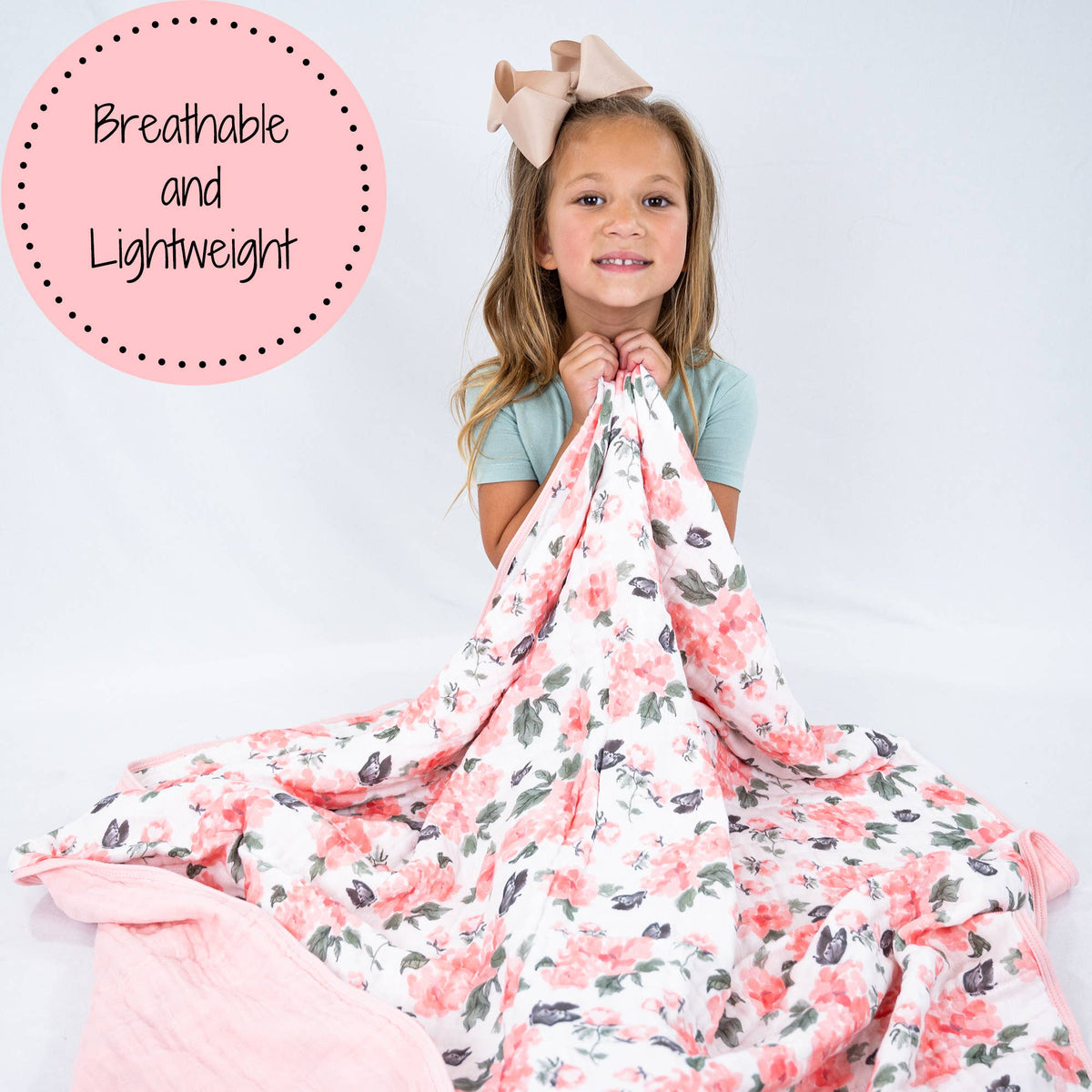 Pretty in Peony Baby Toddler Muslin Blanket