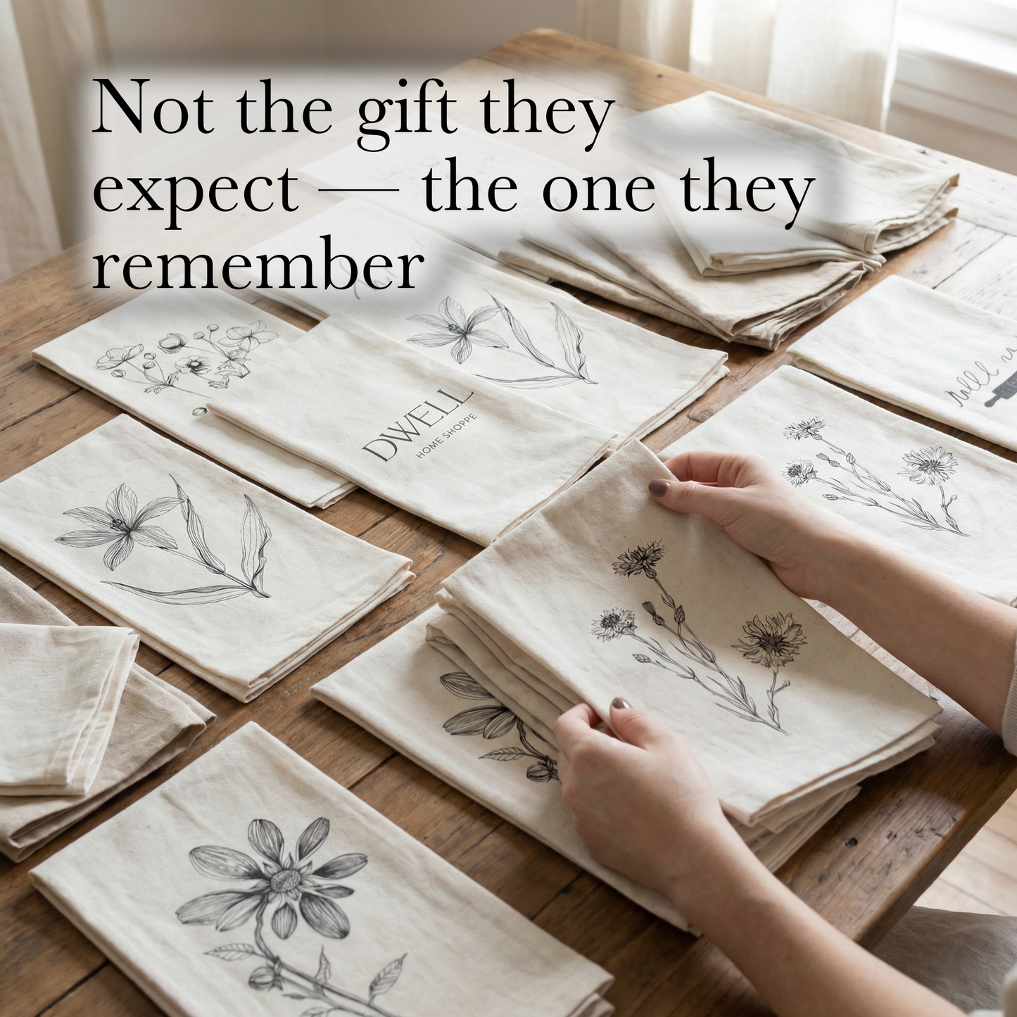 Tea Towel - Autumn Wildflowers | Hostess Gift