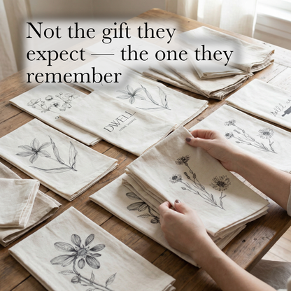 Tea Towel - Autumn Wildflowers | Hostess Gift
