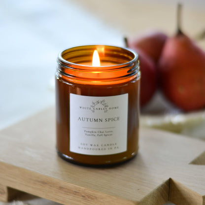 Autumn Spice Handpoured 8 oz. Soy Candle | Made in USA