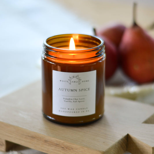 Autumn Spice Handpoured 8 oz. Soy Candle | Made in USA