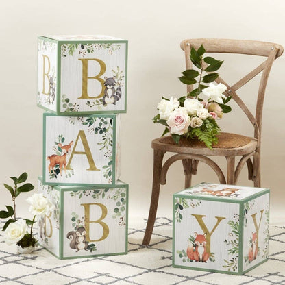 Woodland Baby Block Box (Set of 4)