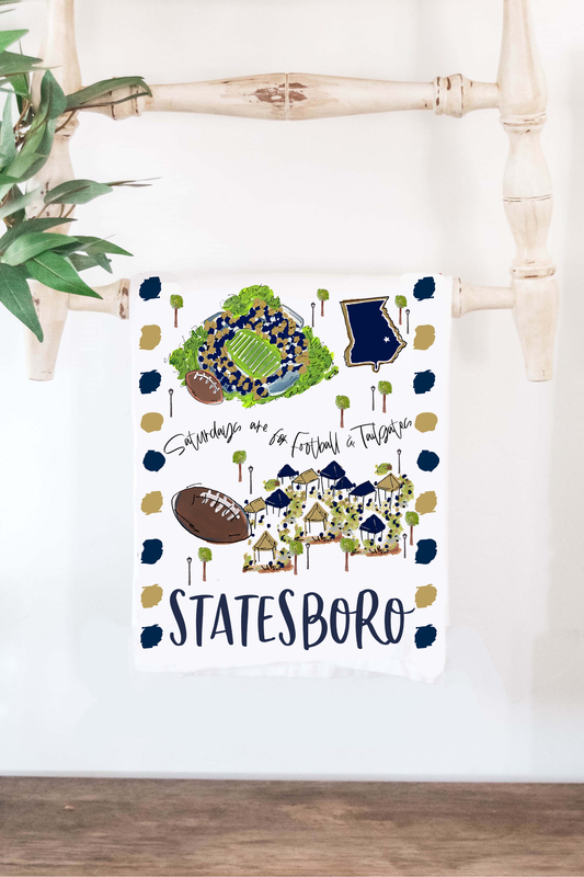 Statesboro, GA Tea Towel
