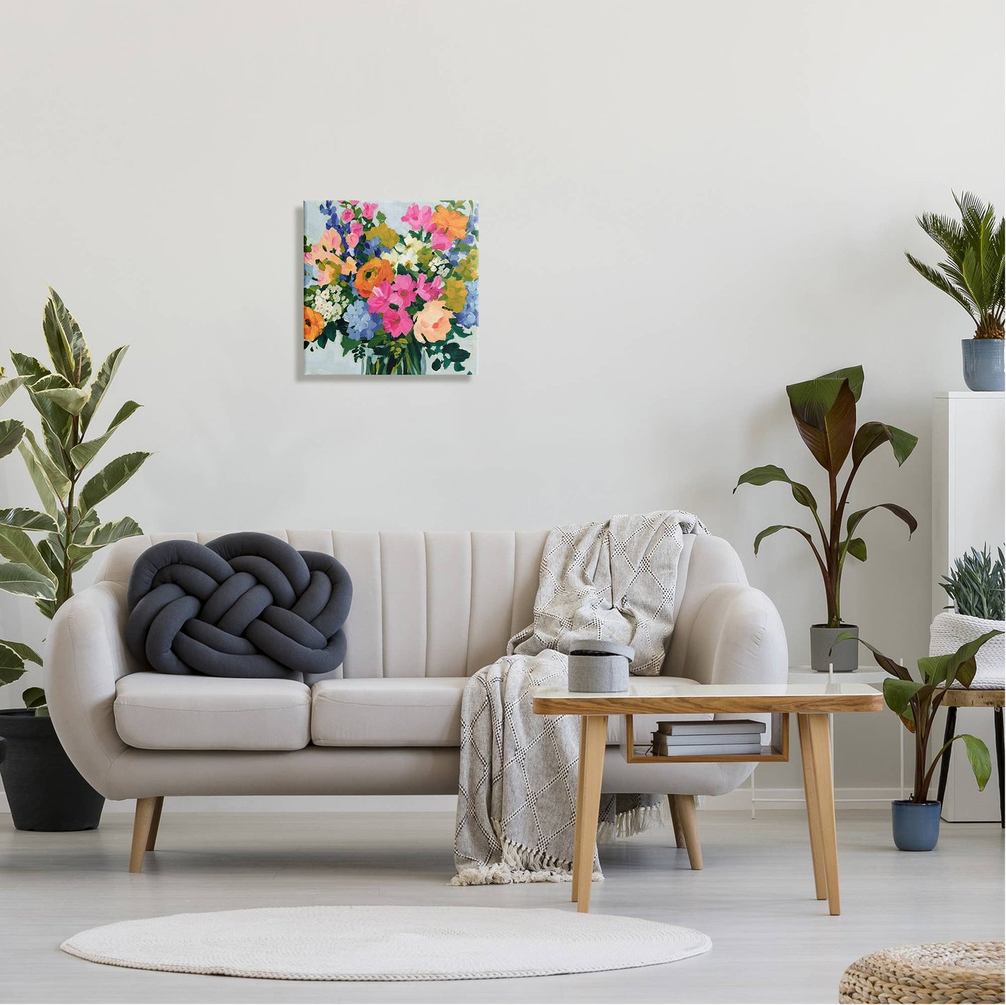 Vivid Bouquet Blooms Canvas Art