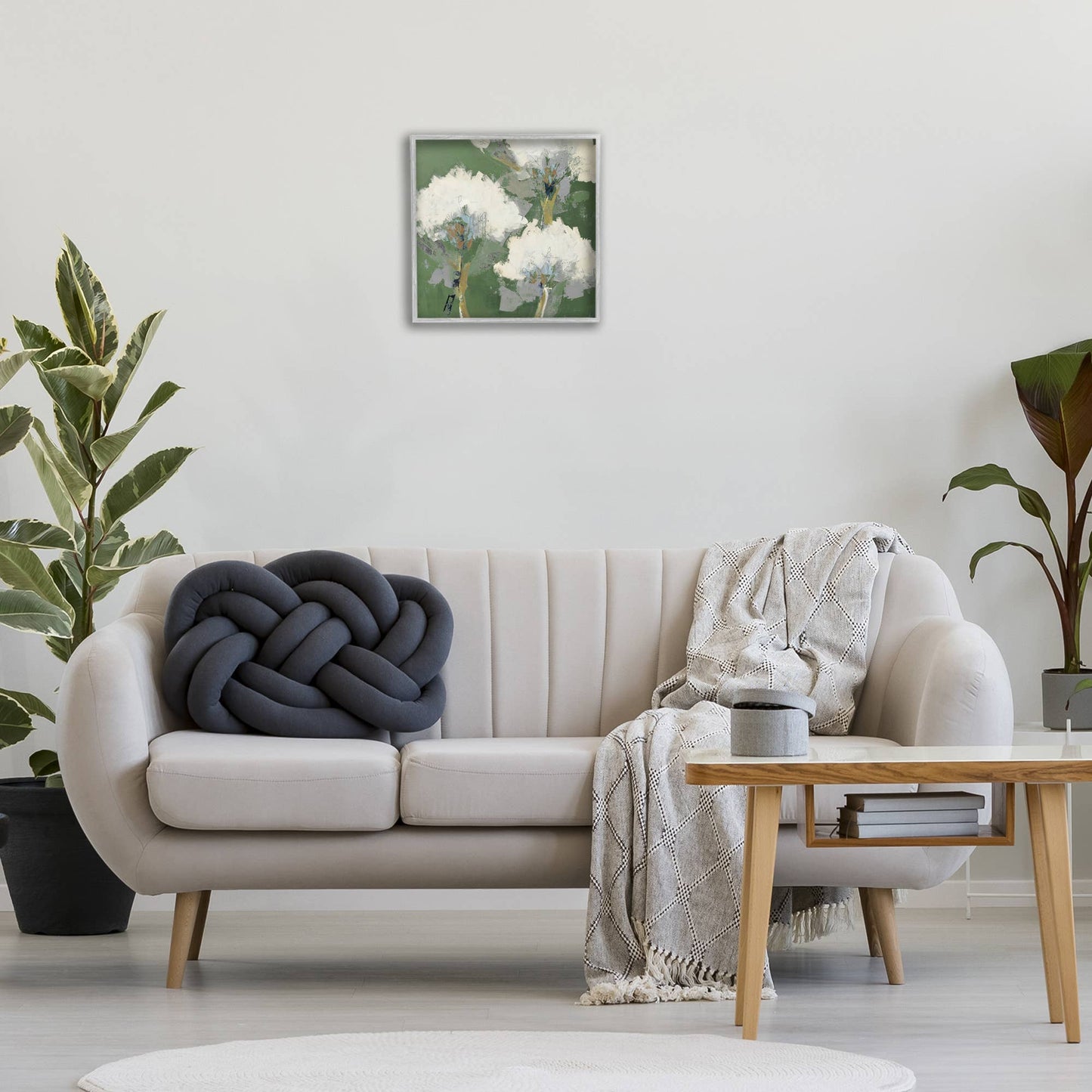 Abstract Flower Buds Framed Art