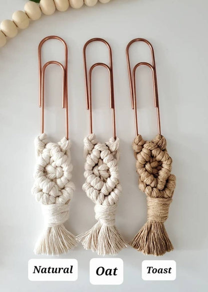 Macrame Diamond Bookmark