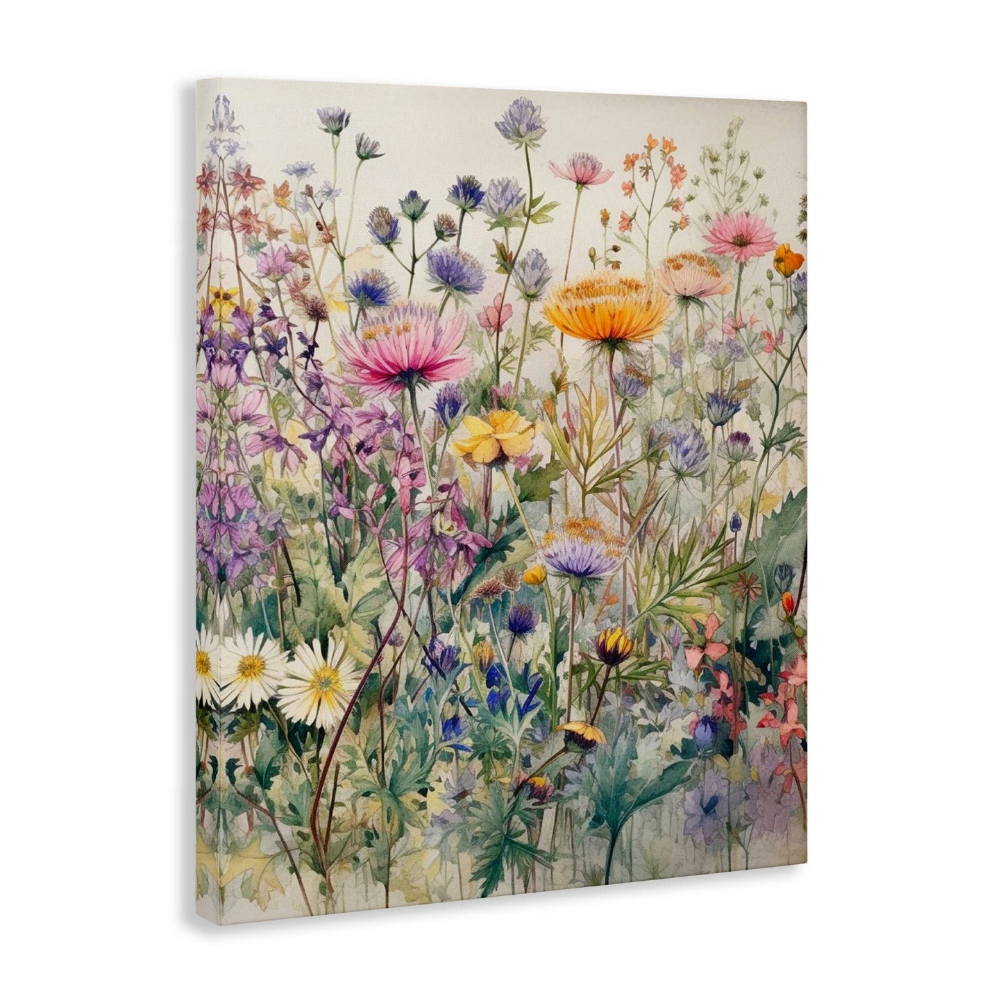 Mixed Wild Flowers Canvas Art