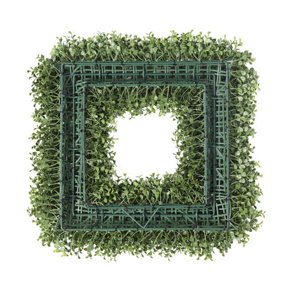 Boxwood Square Wreath Everlux UV 20 Inch