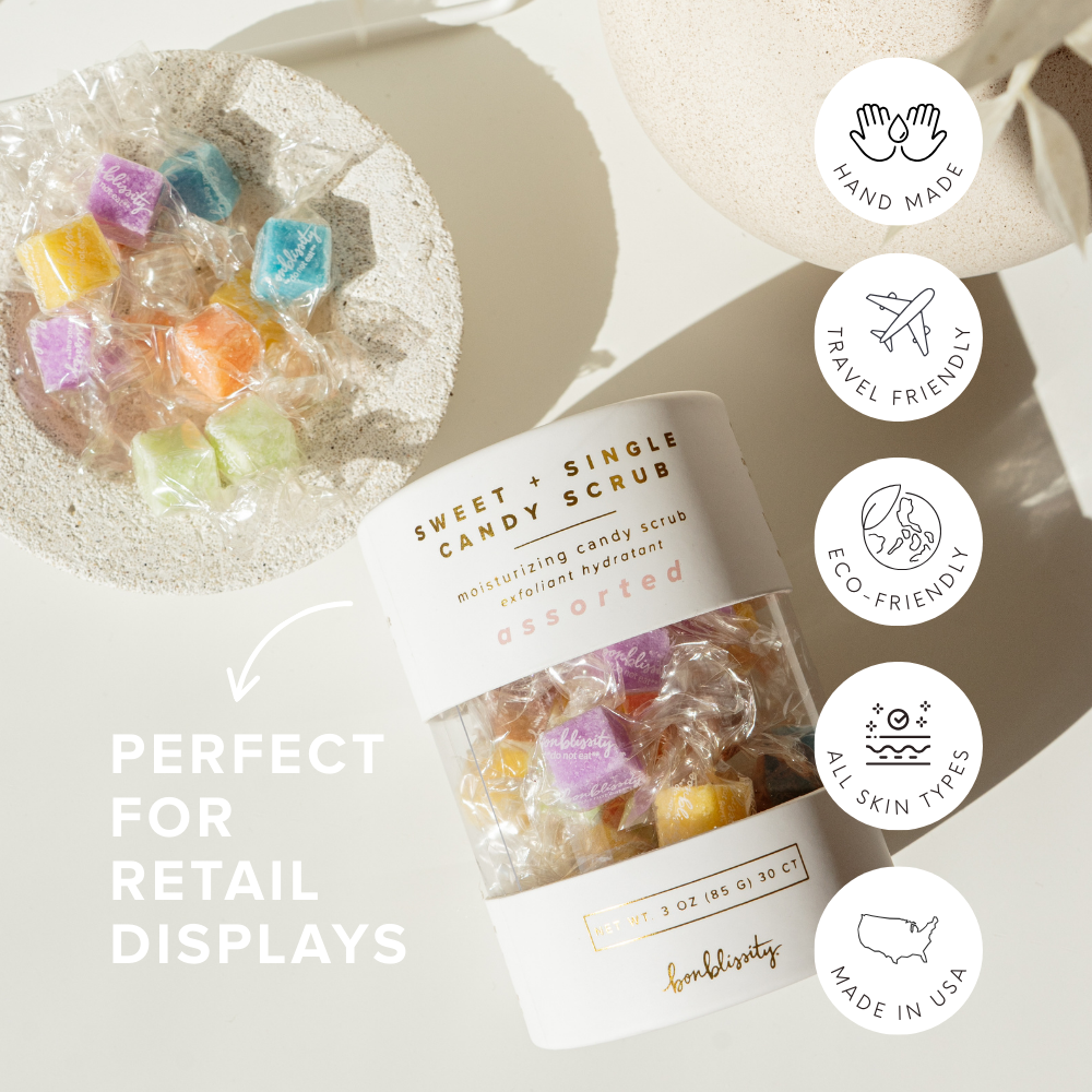Sugar Cubes Candy Scrub – Assorted (30 pc) | Self-care Gift
