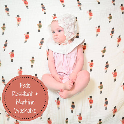 Muslin Quilt Baby & Kids Blanket Nutcracker