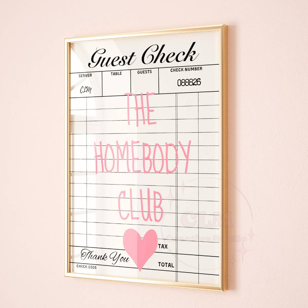 The Homebody Club Wall Art Prints (Copy)