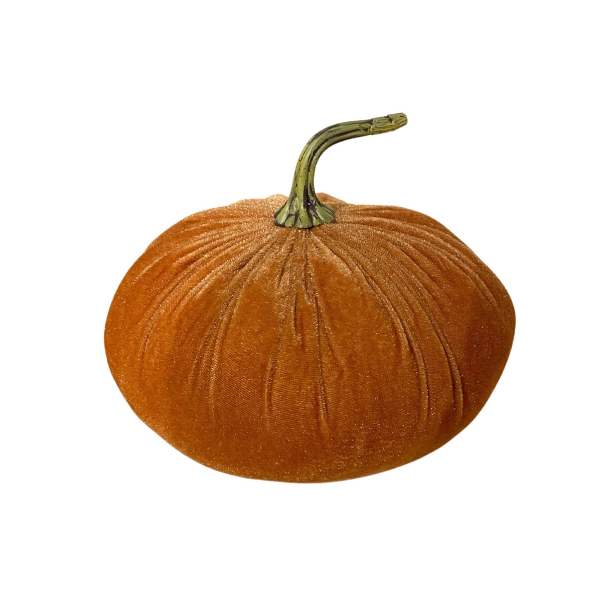 12''X12''X9'' Fabulous Fall Velvet Pumpkin (Gold)