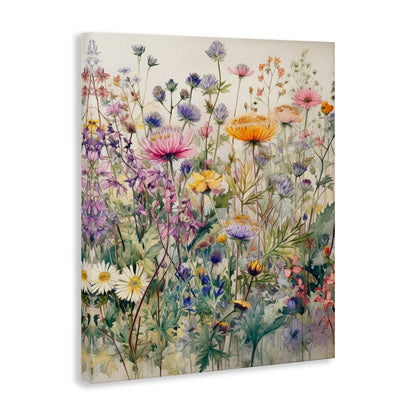 Mixed Wild Flowers Canvas Art