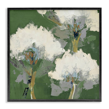 Abstract Flower Buds Framed Art